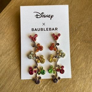 Baublebar Disney Christmas Mickey Head light earrings